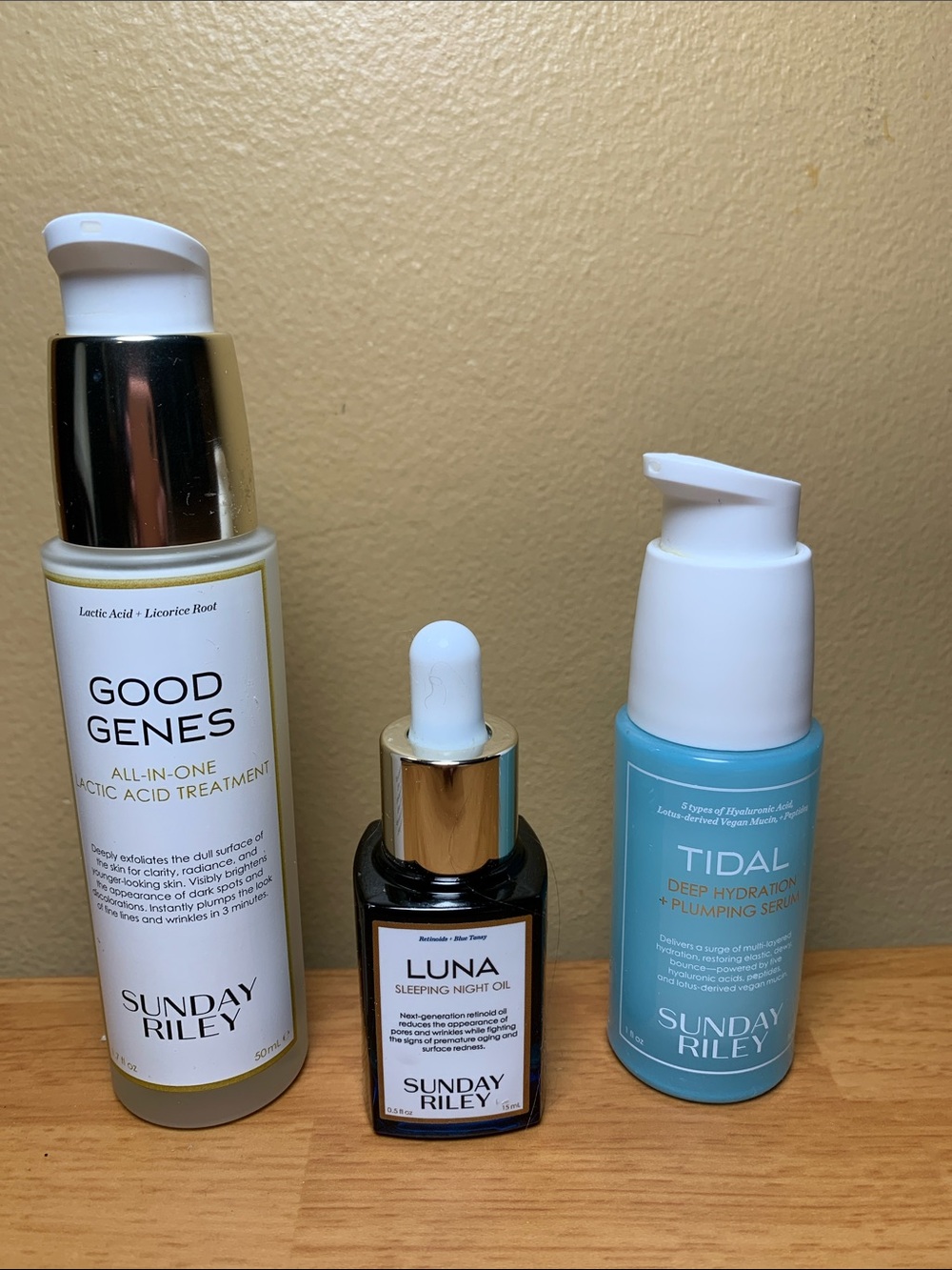 Lot of 3 Sunday Riley Facial Products